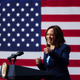 Vice President Kamala Harris delivers remarks at the William J. Rutter Center about maternal health crisis on Thursday, April 21, 2022, in San Francisco.